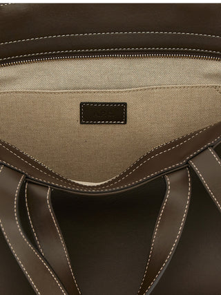 Brown Cowhide Tote Bag