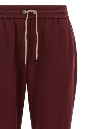 Bordeaux Cotton Joggers (Workout Pants)