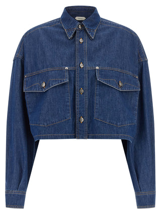 Blue Cotton Blouse