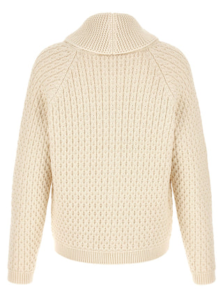 White Cotton Cardigan