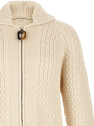 White Cotton Cardigan
