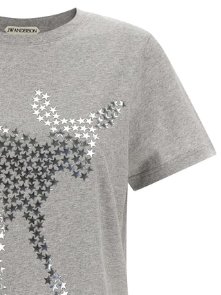 Camiseta de algodón gris