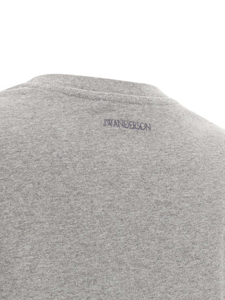 Camiseta de algodón gris