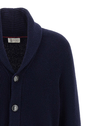 Blue Cotton Cardigan