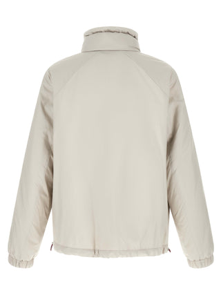 White Polyester Shell Jacket