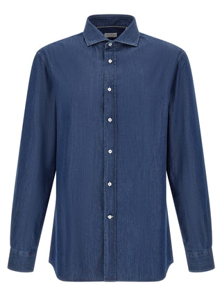 Blue Cotton Blouse