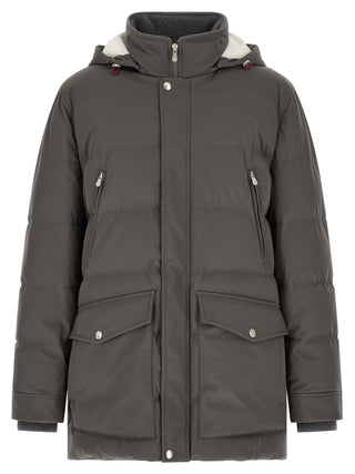 Parka gris de poliamida