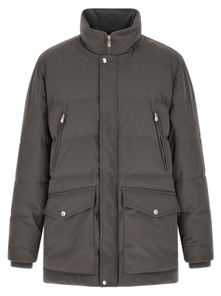 Parka gris de poliamida