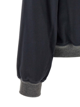 Blue Cashmere Bomber