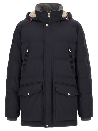 Blue Polyamide Parka
