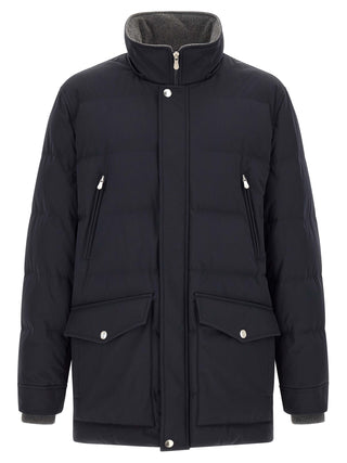 Blue Polyamide Parka