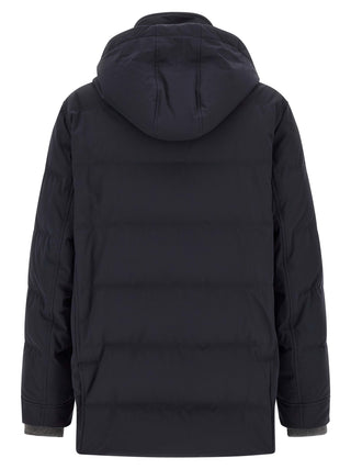 Blue Polyamide Parka