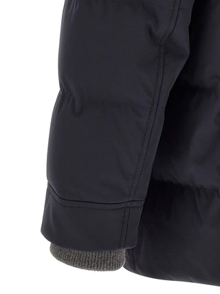 Blue Polyamide Parka
