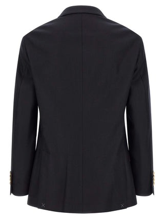 Blazer de lana virgen azul