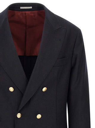 Blazer de lana virgen azul
