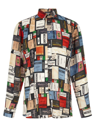 Blusa de seda multicolor