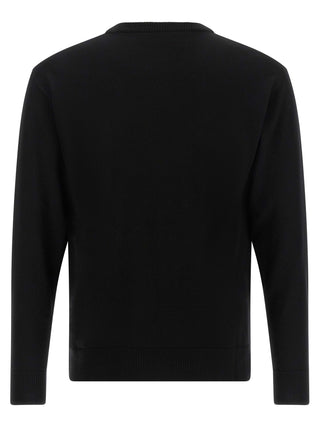 Black Virgin Wool Cardigan