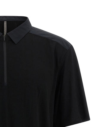 Black Wool Polo Shirt