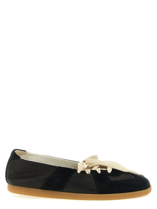 Black Lamb Leather Ballet Flats