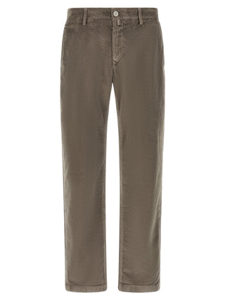 Gray Cotton Chino Pants