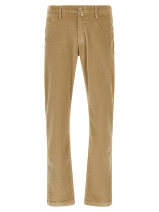 Beige Cotton Chino Pants