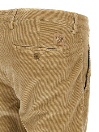 Beige Cotton Chino Pants
