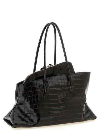 Brown Bovine Leather Shoulder Bag