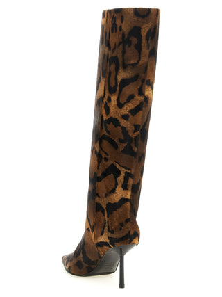 Brown Calfskin Over The Knee