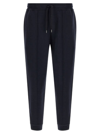 Blue Cotton Joggers (Workout Pants)
