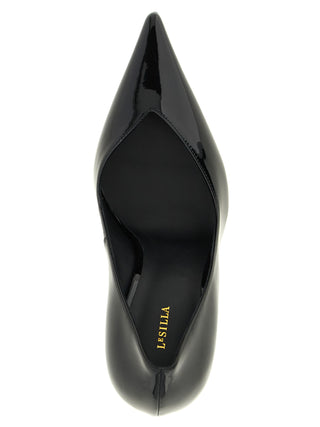 Black Polyethylene High Heel Pumps