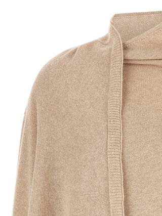 Beige Cashmere Cardigan