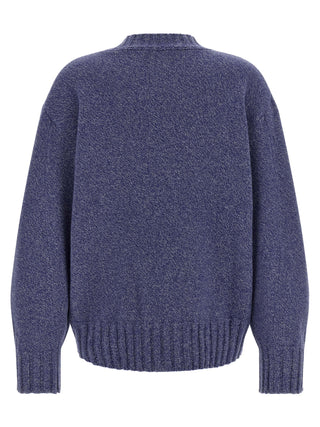 Blue Virgin Wool Cardigan