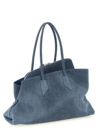 Blue Cotton Shoulder Bag