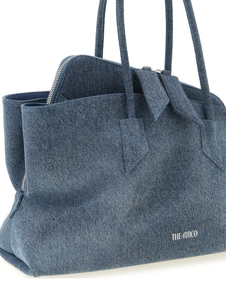 Blue Cotton Shoulder Bag