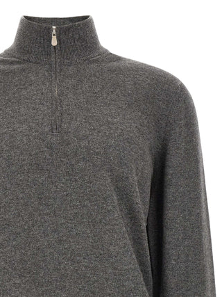 Gray Cashmere Cardigan