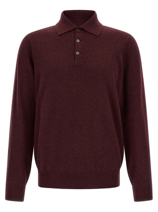 Bordeaux Cashmere Polo Shirt