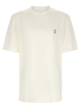 Camiseta de algodón blanca