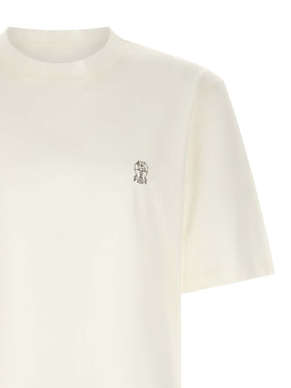 Camiseta de algodón blanca