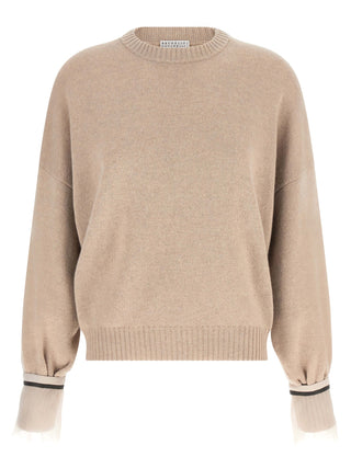 Beige Cashmere Cardigan