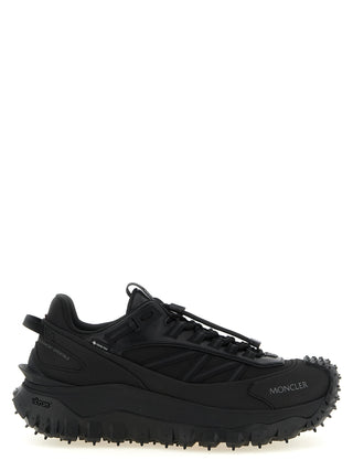 Black Leather Athletic Sneakers