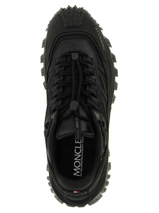 Black Leather Athletic Sneakers
