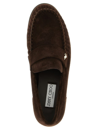 Brown Leather Slip-On Loafers