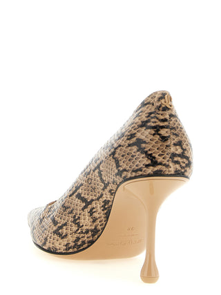 Brown Leather High Heel Pumps