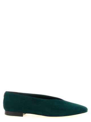 Bicolor Leather Ballet Flats