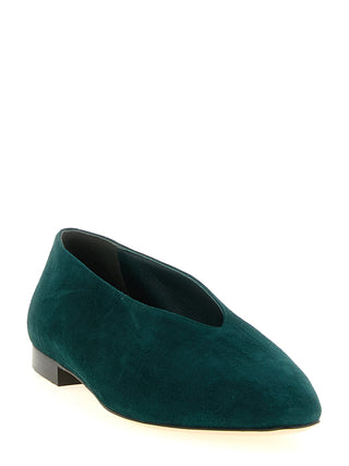 Bicolor Leather Ballet Flats