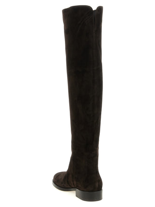 Brown Suede Leather Over The Knee