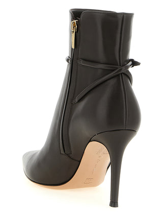 Brown Lamb Leather Ankle Boots