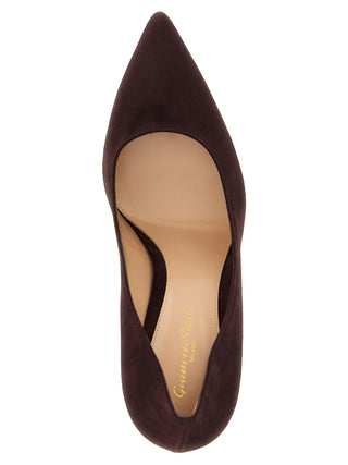 Bordeaux Suede Leather High Heel Pumps