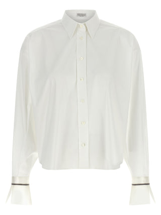 Blusa de algodón blanca