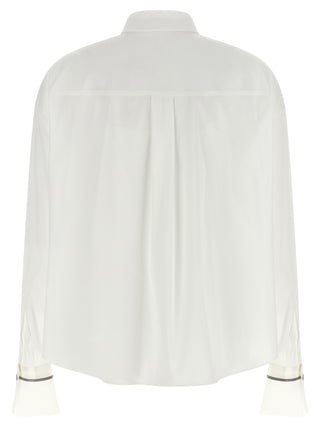 Blusa de algodón blanca